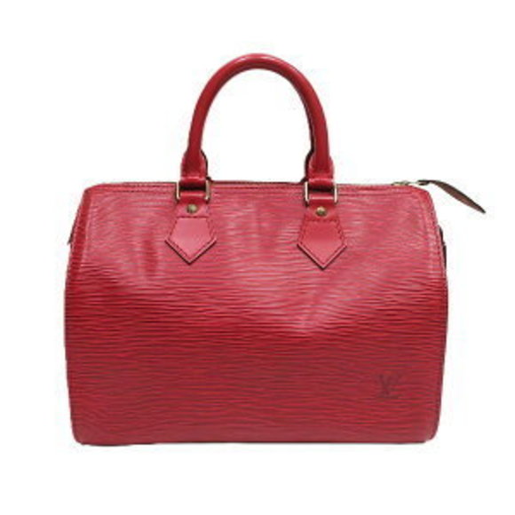 Louis Vuitton Epi Handbag Red Speedy - Picture 1 of 8